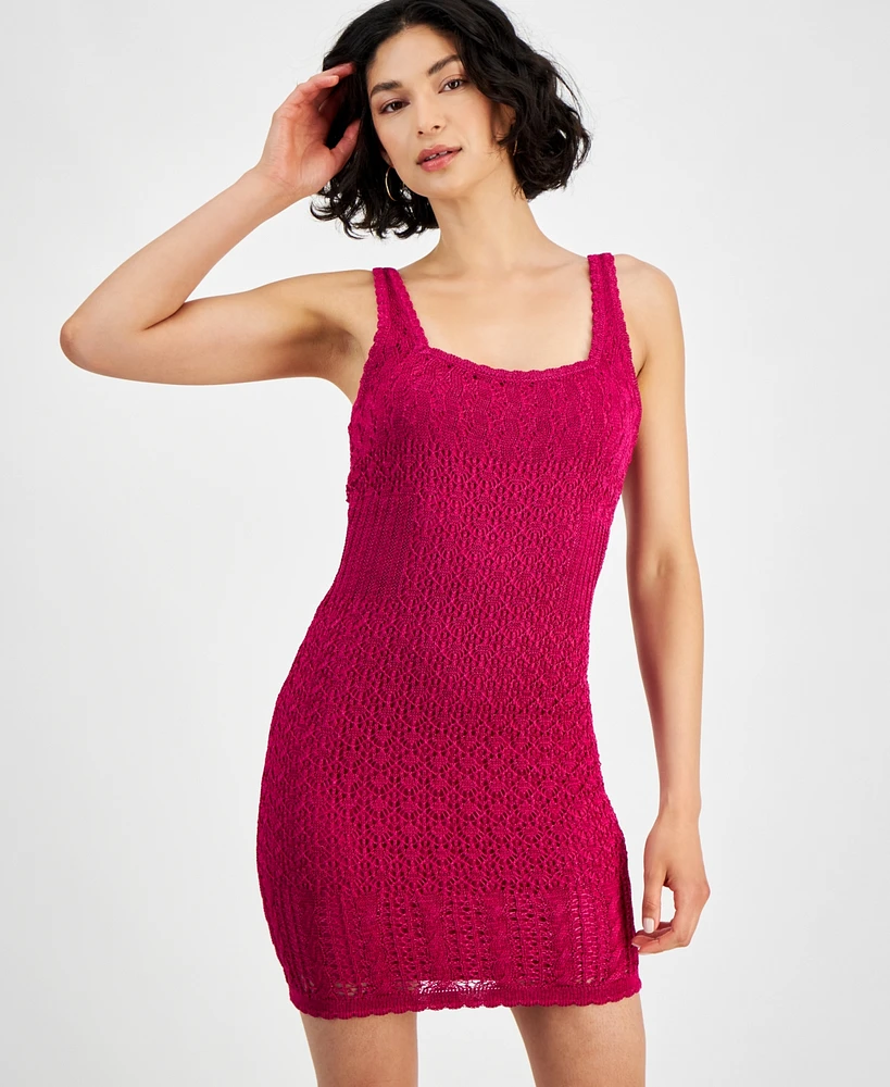 Guess Women's Iris Pointelle Bodycon Dress