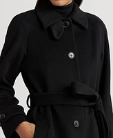 Lauren Ralph Lauren Women's Single-Breasted Belted Maxi Coat