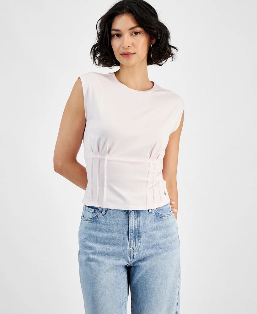 Guess Women's Karmen Cinched Sleeveless Corset Top