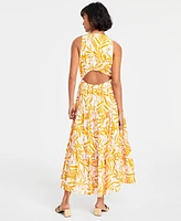 On 34th Women's Back Cutout Crewneck Midi Dress, Created for Macy's