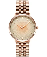 Olivia Burton Women's Radiant Sun Rose Gold-Tone Stainless Steel Watch 35mm