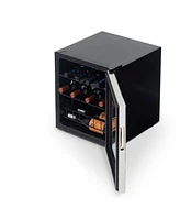 Newair Freestanding Bottle Compressor Wine Fridge in Stainless Steel