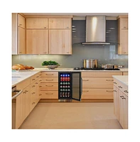 Newair 15" Built-in 96 Can Beverage Fridge in Stainless Steel with Precision Temperature Controls and Adjustable Shelves