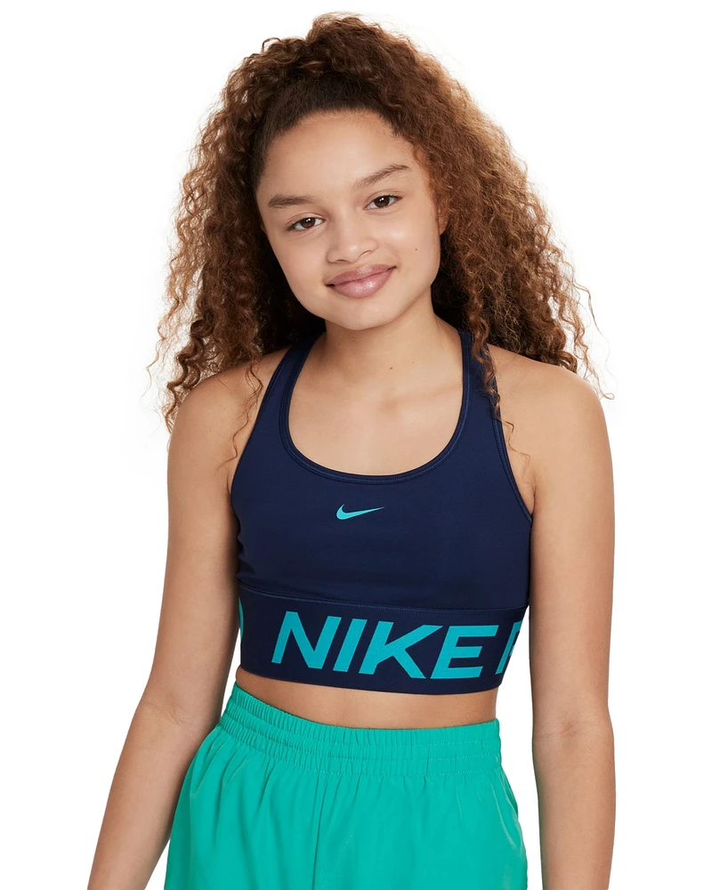 Nike Big Girls Pro Swoosh Dri-fit Sports Bra