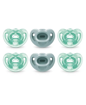 Nuk Toddler Comfy Pacifiers, 6-18 Months, 6 Pack, Green