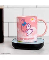 Uncanny Brands My Melody Coffee Mug with Electric Mug Warmer – Keeps Your Favorite Beverage Warm - Auto Shut On/Off