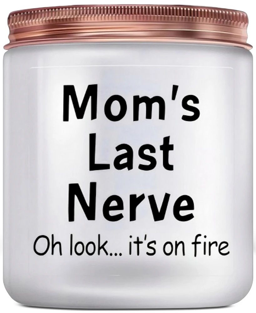 Lovery "Mom's Last Nerve" Vanilla-Scented Soy Wax Candle, 10 oz.