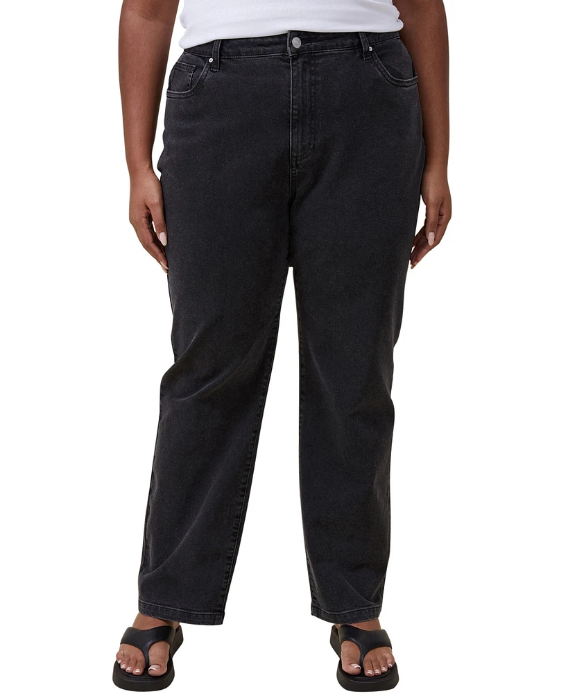 Cotton On Women's Curvy Stretch Straight Jean