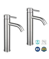 Aquaterior Single Handle Tall Vessel Faucet Bathroom Vanity Tap 2 Packs