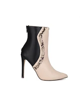Mkf Collection Celeste Snake Embossed high Heels Ankle Boot by Mia K