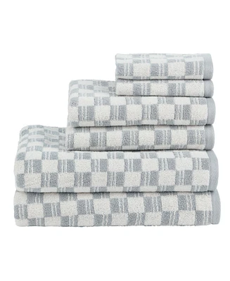 Nate Home by Berkus Cotton Jacquard 6 Piece Bath Towel Set