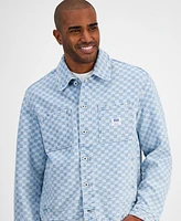Hugo by Boss Men's Denim Check Button-Front Jacket
