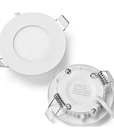 3" Led Recessed Ceiling Panel Down Light Round 3 Color Slim Spot Lamp 12 Pack