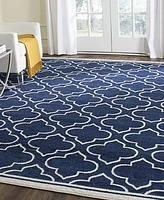 Safavieh Amherst AMT412 Navy and Ivory 10' x 14' Area Rug