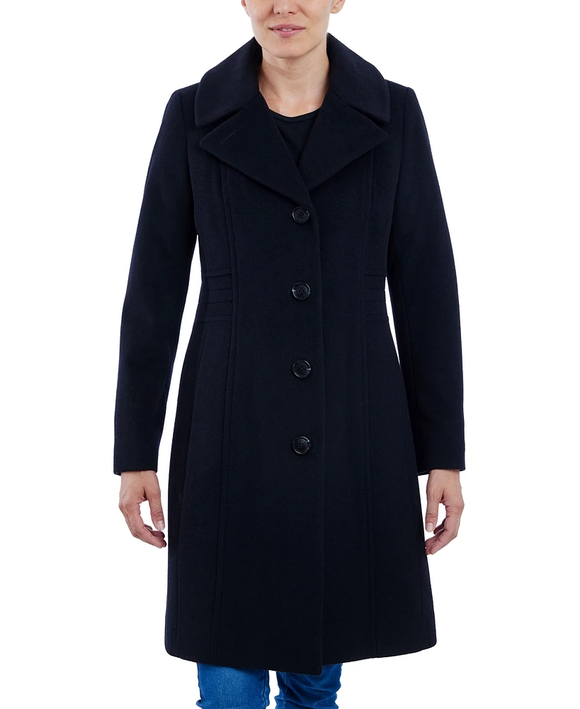 Anne Klein Women's Single-Breasted Notched-Collar Coat, Created for Macy's