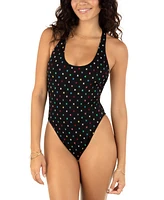 Hurley Juniors' Icon Racerback One-Piece Swimsuit