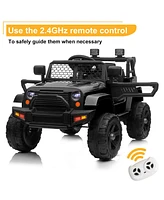 Yescom 12V Kids Ride On Truck Car Jeep with Remote Control, Led,3 Speeds