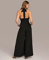 Donna Karan Women's Halter Wide-Leg Jumpsuit