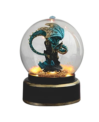 Fc Design 7.5"H Aqua Blue Dragon in Air Powered Snow Globe Home Decor Perfect Gift for House Warming, Holidays and Birthdays