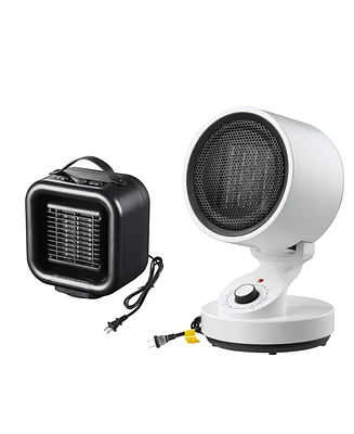 Yescom Ptc Ceramic Heater Fan Kit Oscillating Warm & Cool Overheat Protection Pack