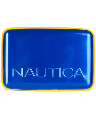 Nautica Men's Embossed-Logo Rfid Aluminum Security Wallet