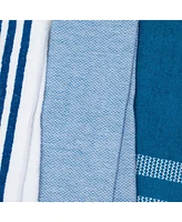 Sloppy Chef Premium Weave Yarn Dyed Kitchen Towels (Pack of 6), 100% Cotton, 16 x 26
