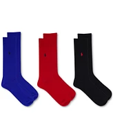 Polo Ralph Lauren Men's 3-Pk. Solid Cotton Dress Socks