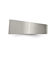 Chisel Titanium Brushed and Polished Signet Ring