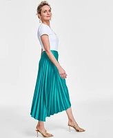 I.n.c. International Concepts Women's Asymmetric Pleated Skirt, Created for Macy's