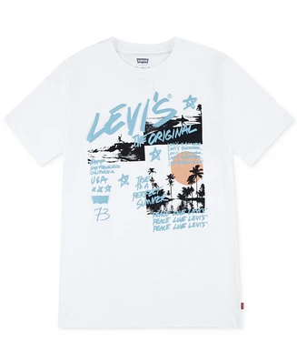 Levi's Toddler Boys Doodle Summer Scenes Graphic T-Shirt