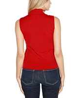 Belldini Women's Rivet-Detail Sleeveless Sweater