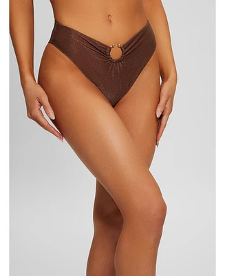 Guess Women's High-Waist Brazilian Bikini Bottoms