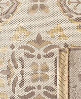 Safavieh Courtyard CY7978 Beige and Dark Beige 5'3" x 7'7" Sisal Weave Outdoor Area Rug