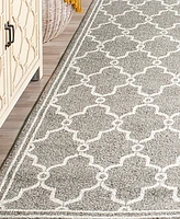 Safavieh Amherst AMT414 Dark Grey and Beige 2'3" x 11' Runner Area Rug