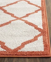 Safavieh Amherst AMT421 Beige and Orange 6' x 9' Area Rug