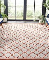 Safavieh Amherst AMT422 Beige and Orange 7' x 7' Square Area Rug