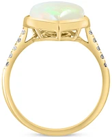 Effy Ethiopian Opal (1-3/8 ct. t.w.) & Diamond (1/8 ct. t.w.) Ring in 14k Gold