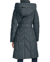 Cole Haan Women's Bibbed Hooded Puffer Coat