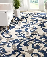 Safavieh Amherst AMT428 Ivory and Navy 8' x 10' Area Rug