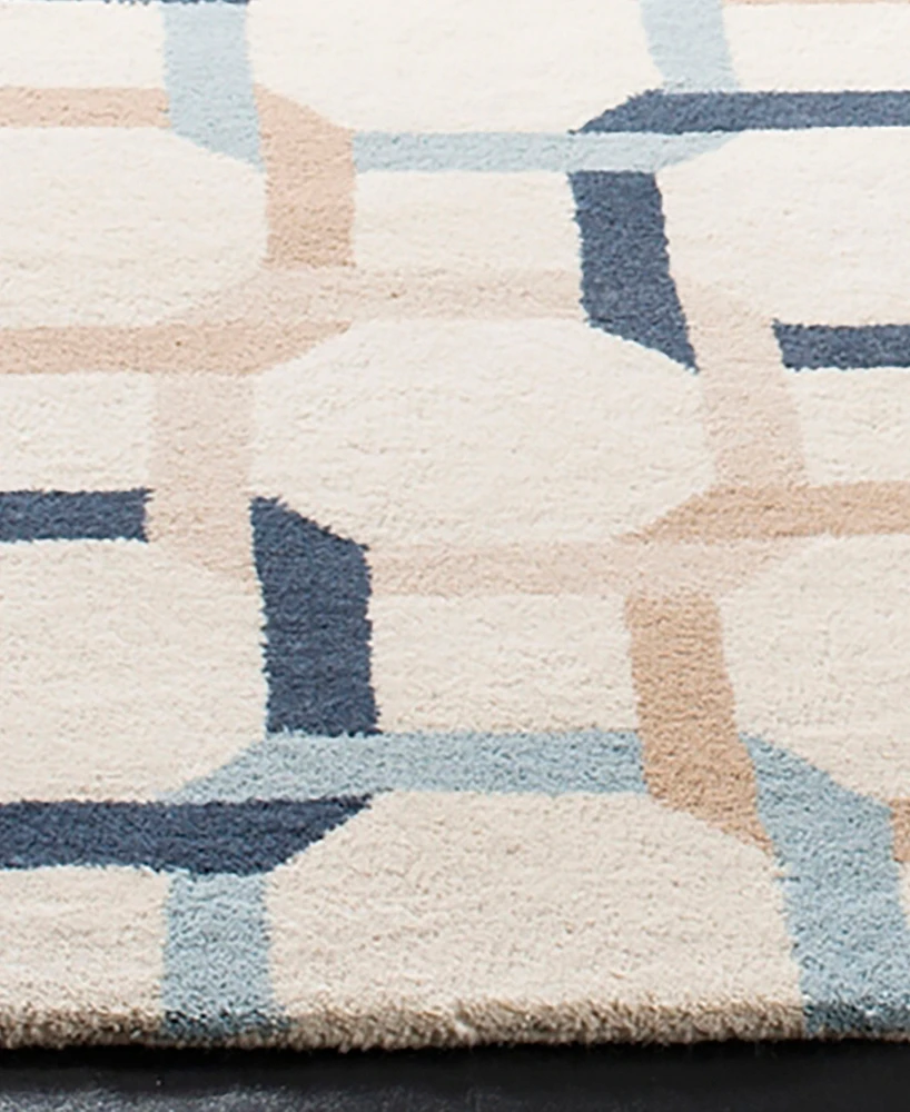Martha Stewart Collection Color Chain MSR4563B Bluestone 8' x 10' Area Rug
