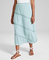 And Now This Woman's Lace-Trim Midi Skirt, Created for Macy's