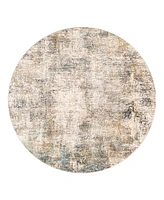 Surya Cardiff Cdf-2304 6'7x6'7 Round Area Rug - Gray