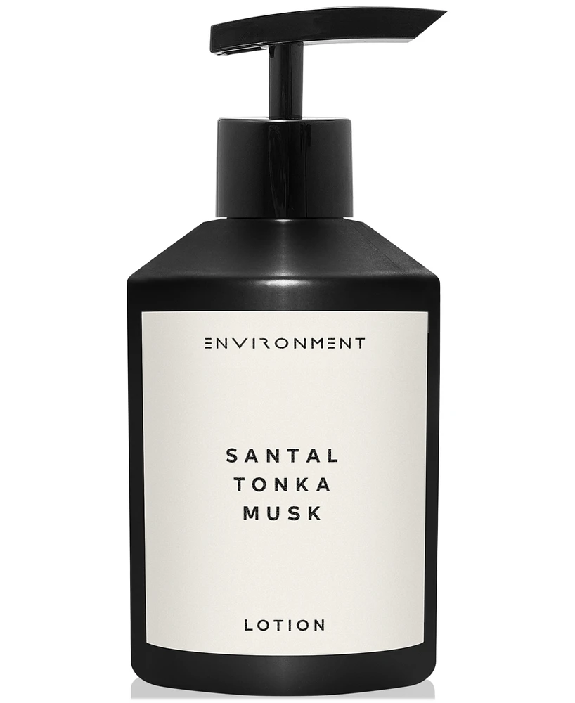 Environment Santal, Tonka & Musk Lotion (Inspired by 5-Star Luxury Hotels), 10 oz.