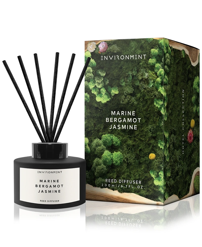 Environment Marine, Bergamot & Jasmine Diffuser (Inspired by 5-Star Luxury Hotels), 6.7 oz.