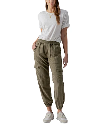 Sanctuary Women's Rebel Relaxed Tapered Cargo Pants
