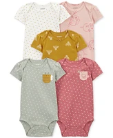 Carter's Baby Boys and Girls 5-Pc. Short Sleeve Bodysuits Set