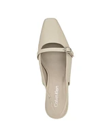 Calvin Klein Women's Ellisa Square Toe Block Heel Dress Pumps
