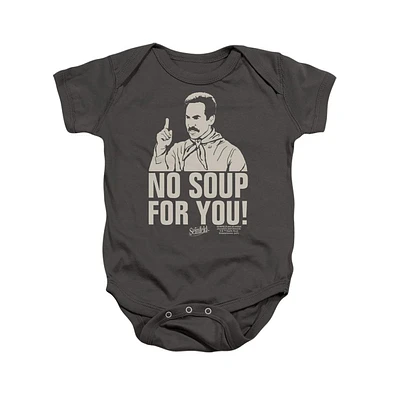 Seinfeld Baby Girls No Soup Snapsuit
