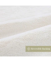 Aston and Arden Aston & Arden Cottontail Faux Fur Throw Blanket, Soft Rabbit Tail Texture, Oversized Throw, 50x70, with Premium Gift Box