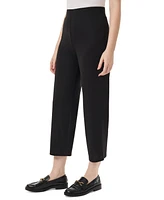 Jones New York Women's Solid Wide-Leg Cropped Pull-On Pants